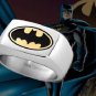 Batman Framed Emblem Ring Noble Collection DC Dark Knight Rises Begins Steel