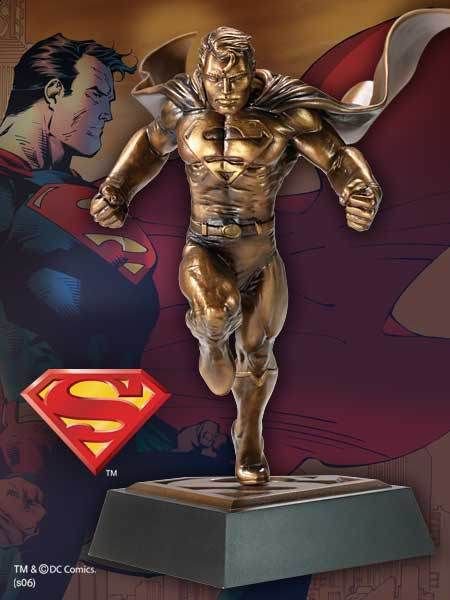 10 Inch Bronze Superman Statue DC by The Noble Collection 