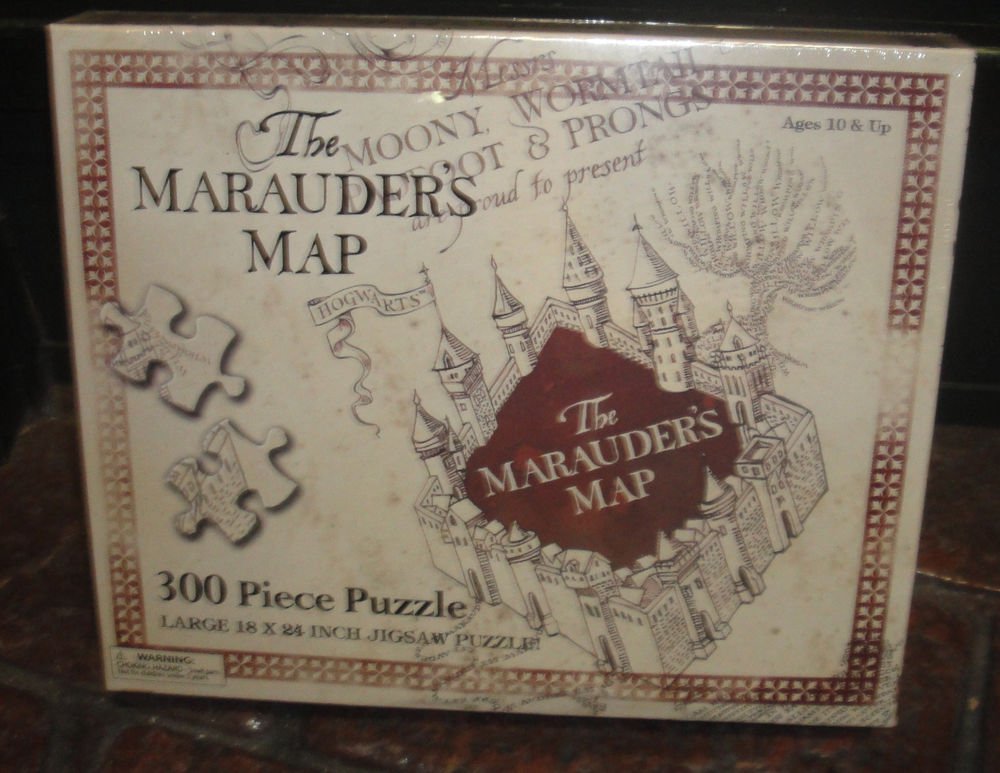 Marauder's Map Puzzle Wizarding World Harry Potter Universal 18 x 24