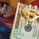 Superman Stainless Steel  24k Gold Money Clip DC Man of Steel
