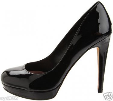 ladies black patent heels