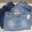 WOMENS H&M VARIOUS SHADES OF BLUE DENIM MINI LADIES BLUE JEAN SHORT SKIRTS SZ2-8