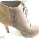 INC WOMENS LEATHER SUEDE PERRY PUTTY PLATFORM ANKLE LADIES BOOTIE HIGH HEEL SHOE - Size 9