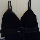 WOMENS "PLANET GOLD" BLACK BELTED SUMMER DRESS LADIES Size Small