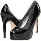 WOMEN'S MADDEN GIRL TIARAH BLACK PATENT HIGH HEEL PLATFORM PUMPS. LADIES SHOES, size 8.5