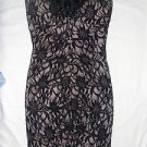 Womens "Jump Apparel" Black & Neutral Lace Sequin Halter Dress