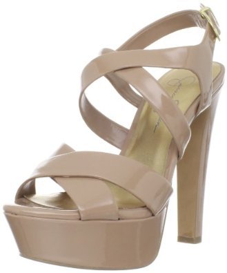 NEW JESSICA SIMPSON OPEN TOE HIGH HEELS SHOES IN NUDE! NIB VARIOUS SIZES!