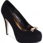 DV by DOLCE VITA WOMENS BUNNY PLATFORM PUMP BLACK SUEDE LADIES HEELS Size 9.5