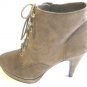 INC WOMENS LEATHER SUEDE PERRY PUTTY PLATFORM ANKLE LADIES BOOTIE HIGH HEEL SHOE - Size 9