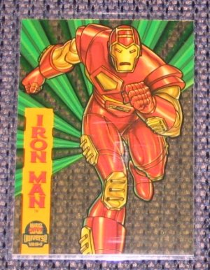Marvel Universe 1994 (Fleer) Suspended Animation Card #4- Iron Man NM