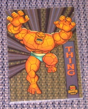 Marvel Universe 1994 (Fleer) Suspended Animation Card #7- Thing NM-M