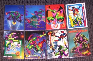 Green Goblin Cards- Marvel Flair Universe Spider-Man- Lot of 8 NM-M