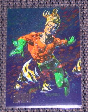 DC Master Series (SkyBox 1994) Foil Card F2 - Aquaman EX