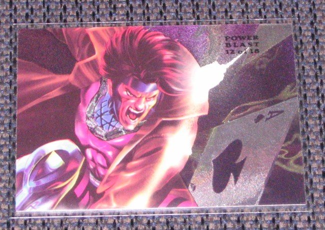 1994 Flair Marvel Universe Fleer Power Blast Card 12 Gambit NM