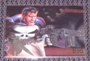 1994 Flair Marvel Universe (Fleer) Power Blast Card #10- Punisher NM