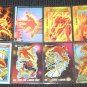 Human Torch Cards- Fantastic Four Marvel Motion Overpower Universe- Lot of 8 NM-M