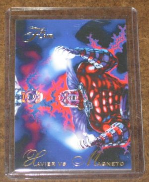 1994 Flair Marvel Universe (Fleer) Card #121- Xavier vs. Magneto NM