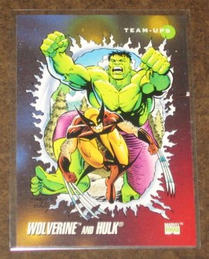 Marvel Universe Series 3 (Impel 1992) Card #76- Wolverine and Hulk NM