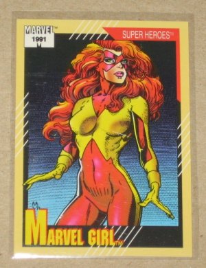 Marvel Universe Series 2 (Impel 1991) Card #4- Marvel Girl NM
