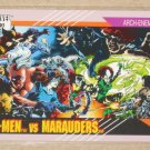 Marvel Universe Series 2 (Impel 1991) Card #117- X-Men vs. Marauders NM