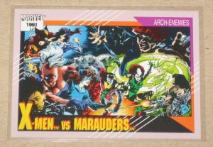 Marvel Universe Series 2 (Impel 1991) Card #117- X-Men vs. Marauders NM