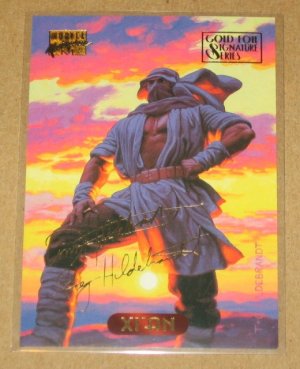 Marvel Masterpieces 1994 (Fleer) Gold-Foil Signature Parallel Card #139- Xi&acirc;��an EX
