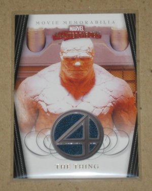 Marvel Masterpieces Set 2 (Upper Deck 2008) Fantastic Four Movie Memorabilia Card FF4- The Thing EX
