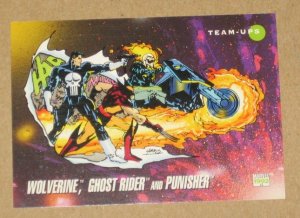 Marvel Universe Series 3 (Impel 1992) Card #88- Wolverine, Ghost Rider and Punisher EX-MT