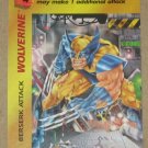 Marvel OverPower (Fleer 1995) - Wolverine Berserk Attack Card NM
