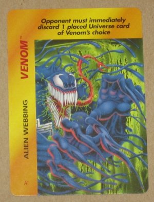 Marvel OverPower (Fleer 1995) - Venom Alien Webbing EX-MT