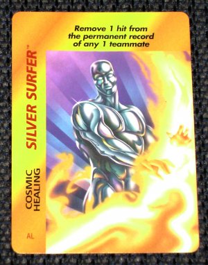 Marvel OverPower (Fleer 1995) - Silver Surfer Cosmic Healing NM