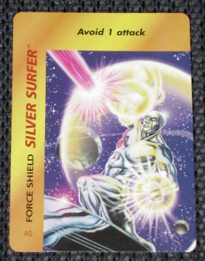 Marvel OverPower (Fleer 1995) - Silver Surfer Force Shield NM