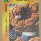 Marvel OverPower (Fleer 1995) - Thing Clobberin’ Time Card NM