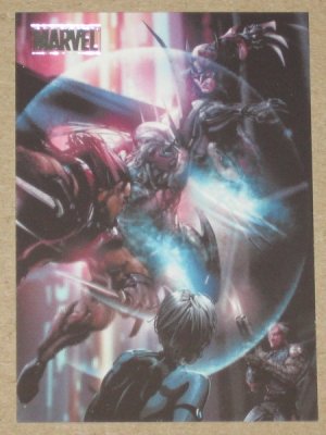 Marvel Heroes and Villains (Rittenhouse 2010) Parallel Card #25- X-Force vs. Stryfe NM