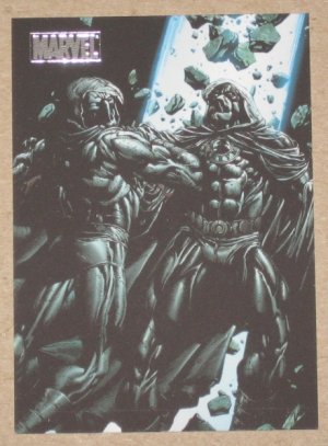 Marvel Heroes and Villains (Rittenhouse 2010) Parallel Card #66- Moon Knight vs. Midnight EX