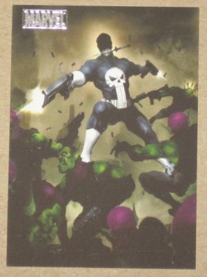 Marvel Heroes and Villains (Rittenhouse 2010) Parallel Card #69- Punisher vs. Skrull EX