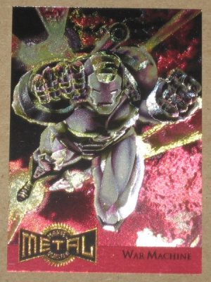 Marvel Metal (Fleer 1995) Metal Blaster Card #17- War Machine EX-MT