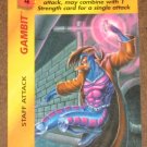 Marvel OverPower (Fleer 1995) - Gambit Staff Attack Card NM