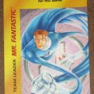 Marvel OverPower (Fleer 1995) - Mr. Fantastic Team Leader Card NM