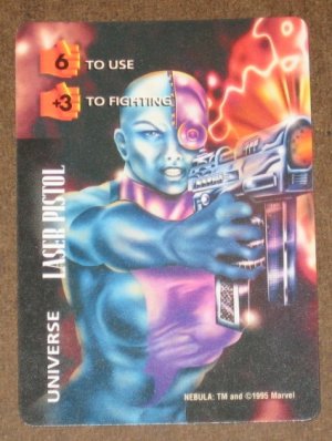 Marvel OverPower (Fleer 1995) - Universe Laser Pistol Nebula Card NM