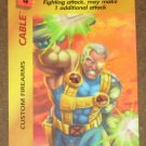 Marvel OverPower (Fleer 1995) - Cable Custom Firearms Card EX-MT