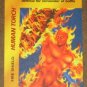 Marvel OverPower (Fleer 1995) - Human Torch Fire Shield Card EX-MT