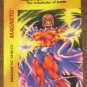 Marvel OverPower (Fleer 1995) - Magneto Magnetic Shield Card EX-MT