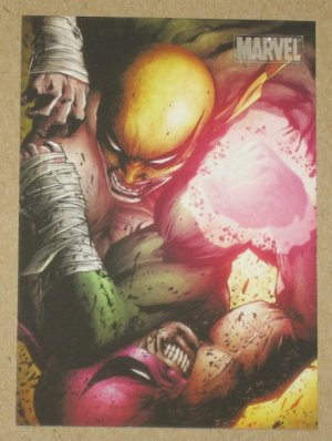 Marvel Heroes and Villains (Rittenhouse 2010) Parallel Card #22- Iron Fist vs. Quan Yaozu NM