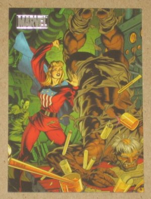 Marvel Heroes and Villains (Rittenhouse 2010) Parallel Card #24- Miss America vs. Henchman NM