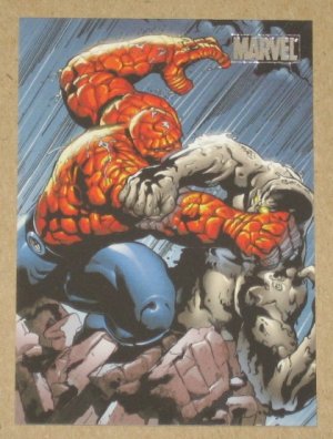 Marvel Heroes and Villains (Rittenhouse 2010) Parallel Card #31- Thing vs. Clay Golem NM