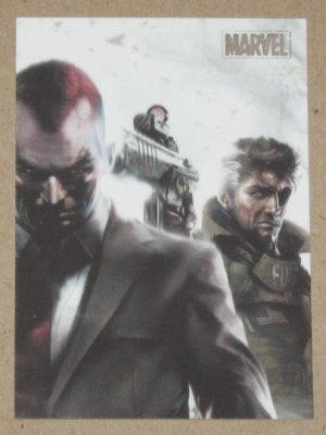 Marvel Heroes and Villains (Rittenhouse 2010) Parallel Card #76- Nick Fury vs. Norman Osborn NM