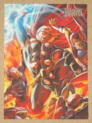 Marvel Heroes and Villains (Rittenhouse 2010) Parallel Card #61- Thor vs. Skrull EX-MT