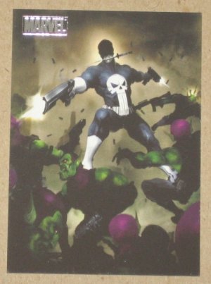 Marvel Heroes and Villains (Rittenhouse 2010) Parallel Card #69- Punisher vs. Skrull EX-MT