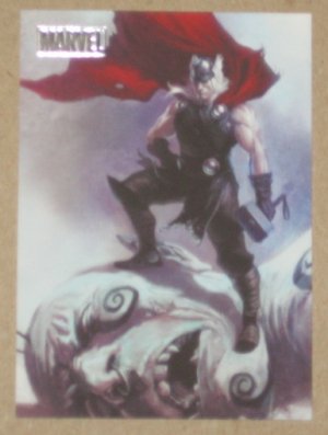 Marvel Heroes and Villains (Rittenhouse 2010) Parallel Card #71- Thor vs. Frost Giant EX-MT